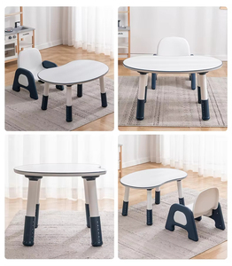 Nhà Máy Bán Buôn An Toàn Đa Năng Bảng Nghiên Cứu Cho Trẻ Em Có Thể Điều Chỉnh Chiều Cao Nhỏ Bảng Và Ghế Cho Trẻ Em - Product Image 2