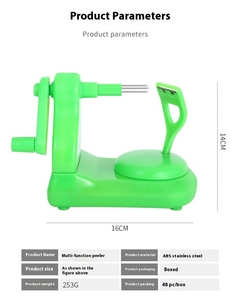 Hướng dẫn sử dụng cranked nhựa thương mại trái cây Apple Peeler phụ kiện nhà bếp tay hoạt động đa chức năng máy lột táo - Product Image 6