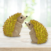 Oem Custom Grappige Hars Fruit Dieren Durian Outdoor Egel Standbeeld Sculptuur Dierentuin Standbeeld Outdoor Decoraties