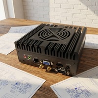 Mini PC industriel Intel Core I5 7200U avec ventilateur 1.4+Intel I226-V Lan+2*RS232 COM+1*M.2 SODIMM DDR3L 1600MHz Prise en charge 4G/WiFi