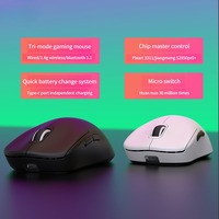 [OEM/ODM] M1 souris léger 52g PAW3311 capteur 12000DPI 1000hz sans fil tri-mode 2.4G/BT/souris filaire moules personnalisés