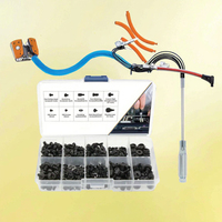 Kit de vis pour ordinateur portable en acier inoxydable - 400 pièces M3/M3.5 Vis à tête plate à empreinte cruciforme zinguées pour la réparation d'ordinateurs