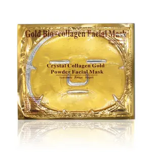 Commercio all'ingrosso nutriente collagene cura della pelle del viso 24k oro maschera per il viso
