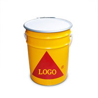 Seaux de peinture et de revêtement 2L 4L 6L, Fûts métalliques en fer blanc Hualan Chemical pour adhésifs, avec bouchon, pinceau et finition brillante