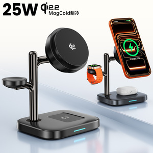 แท่นชาร์จไร้สายแม่เหล็ก Qi2.2 25W สำหรับโทรศัพท์ นาฬิกา หูฟัง พร้อมฟังก์ชั่นระบายความร้อน - Product Image 5