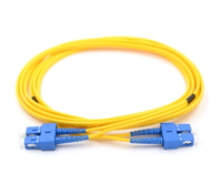 Kabel Patch Fiber Optik Single-Mode Duplex SC/APC LC/UPC Tingkat Telekomunikasi, Selubung PVC/LSZH, Panjang Gelombang 1310/1550nm Tersedia, 3m