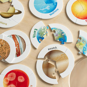 Educación temprana para niños Inteligencia Cognición Universo Planetas Sistema solar Rompecabezas Tableros a juego Juguete de madera - Product Image 4