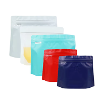 Vente en gros sachet café vert foncé bleu marine alu plastique fond plat valve zip 125g-1kg