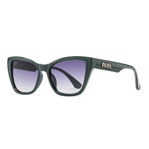 Lunettes de soleil œil de chat pour femmes, monture en plastique noir, protection UV400, type 3, pour usage extérieur - Product Image 4