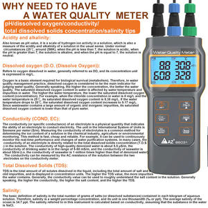 प्रयोगशाला ताजा और समुद्री जल परीक्षण के लिए उच्च परिशुद्धता ph/चालकता/tdd/लवणता/विघटित ऑक्सीजन मीटर ip67 पानी की गुणवत्ता परीक्षक - Product Image 4