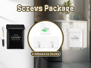 Nouveauté : Poubelle magnétique en métal à fixer au mur ou sur table avec brosse – Produit essentiel <span class=keywords><strong>pour</strong></span> la salle de lavage - Product Image 4