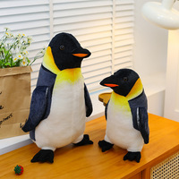 Peluche créative et mignonne de lion de mer, jouet réaliste en forme de pingouin, poupée animale marine en coton PP super doux, cadeau pour enfants