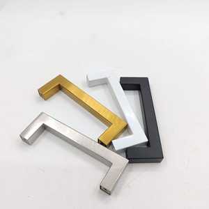 Nouvelle poignée de porte moderne en acier inoxydable 128 mm, poignées et boutons de meubles pour cuisine, chambre, salon, installation facile - Product Image 1