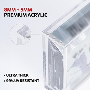 Moderne UV-beständige Acryl-Vitrine für <span class=keywords><strong>Magic</strong></span> Gathering Final Fantasy Sammler-Booster-Box mit Magnetdeckel-Schutz - Product Image 3