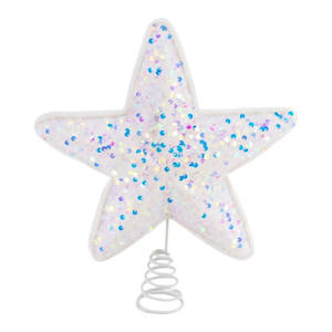 Hadiah Natal Dekorasi Desktop kepingan salju romantis kreatif dekorasi Serpihan salju Folyfoma luar ruangan puncak bintang pohon Natal - Product Image 3