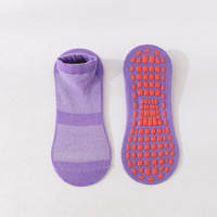 Chaussettes courtes de sport en coton tricoté pour jeunes, antidérapantes, invisibles, à logo personnalisé, à séchage rapide, pour la course, le yoga et le printemps