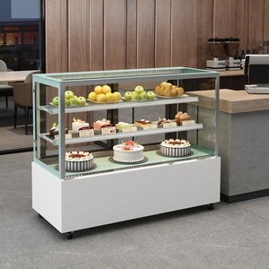 Congeladores Comerciales de Mostrador para Exhibición de Pastelería, Hechos de Vidrio, Ideales para Exhibición de Postres de Alta Gama en Cafeterías y Hoteles - Product Image 4