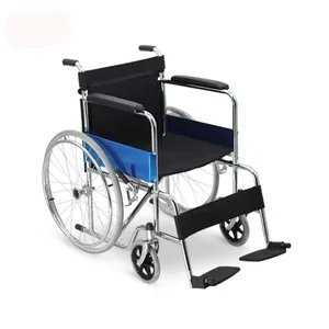 Vendi hot 809 leggero manuale portatile pieghevole a mano spingere l'utente domestico adulto all'esterno della sedia a rotelle per anziani disabili