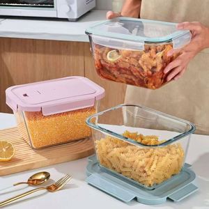 <b>Glass</b> sealed Fresh-keeping <b>Box</b>, Transparent Kimchi <b>Box</b>, Lunch <b>Box</b>, Multi-functional - Product Image 2