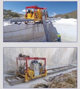 Scie à chaîne en marbre <span class=keywords><strong>Machine</strong></span> à pierre Profondeur de coupe maximale 6m pour la construction et la fabrication de carrières de granit - Product Image 5