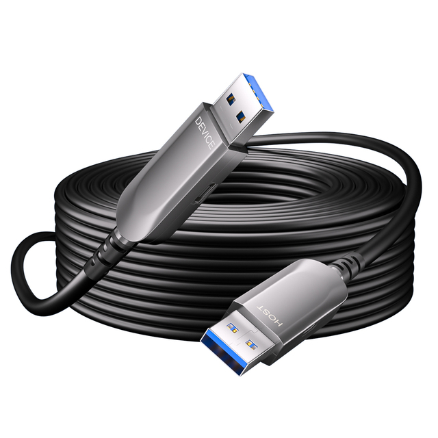 USB3.2 Type a to Type a Male to Male 10Gbps Data Cable Fiber Optic USB Cable 3.0&2.0 AOC Cable
