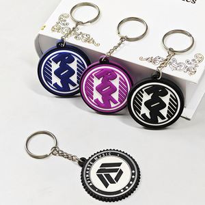 Porte-clés personnalisés en caoutchouc souple PVC 2D/3D, promotionnels, en gros, à bas prix, avec logo sur mesure - Product Image 1