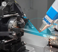 Machine de découpe laser à fibre CNC 5 axes à biseau, tube, 3D, BMP, conforme CE, personnalisée, haute vitesse, puissance 1,5-3 kW, délai de livraison court