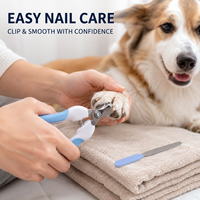 Kit complet de soins pour animaux de compagnie : Brosse anti-poils, Peigne démêlant six pièces, Gant, Coupe-griffes, Lime à ongles, Sacs de collecte des déchets
