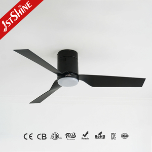 Ventilador de techo LED 1stshine, Wifi, reproducción de música, aspas de plástico montadas al ras, ventilador de techo inteligente con luz LED - Product Image 2