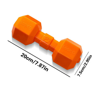 Игрушка для собак: хит продаж, прочная, для прорезывания зубов, в форме гантели, со звуком, для золотистых ретриверов, бордер-колли, средних и крупных пород. - Product Image 2