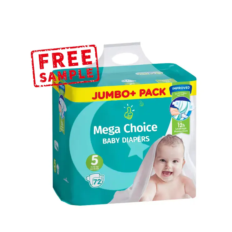 Pañales de bebé populares de muestra gratis fabricantes de pañales de bebé de etiqueta privada recién nacido de algodón pacas de pañales de bebé niña