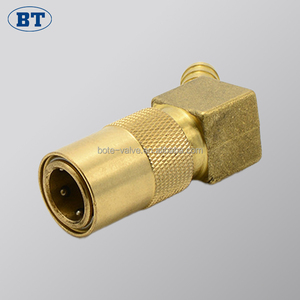 Raccord à barbelure pour tuyau hydraulique 1/4 pouce ID droit 45 <span class=keywords><strong>90</strong></span> degrés coude en laiton pour systèmes de fluides 200 PSI - Product Image 3
