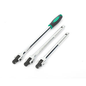 Clé dynamométrique industrielle en acier au carbone, entraînement 1/2 po, poignée à douille réglable allongée de 450 mm, conception droite, surface plaquée - Product Image 1