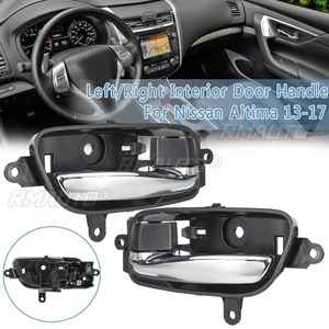 Poignée de porte intérieure chromée gauche/droite pour Nissan Altima 2013 2014 2015 2016 2017 - Accessoire de style automobile # 80671-3TA0D 80670-3TA0D - Product Image 1