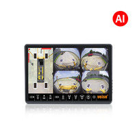 Caméra NVR POE 12,1 pouces 360 °   Caméra panoramique pour chariot élévateur - Système d'avertissement anti-collision avec alarme d'angle mort pour usage industriel