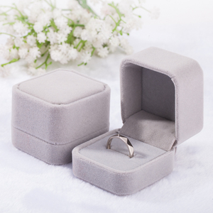 Earrings Studs Ring Case Storage black velvet necklace case with mini mirror velvet jewelry box organizer for engagement