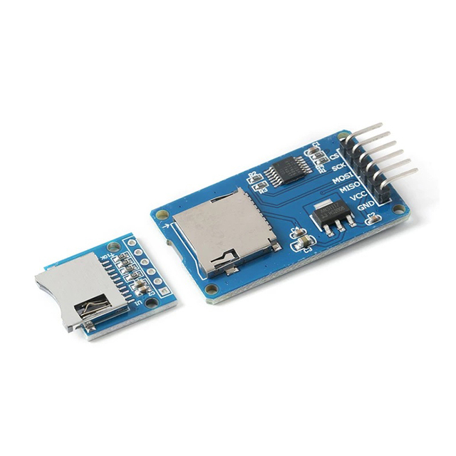 Micro/Mini SD Card Reader/writer Module TF Card Reader 3.3/5V SPI Interface 2/32G Self Ejecting Card Holder Module