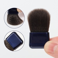 Eco Make-Up Brush pinceau à Blush en vrac simple noir végétalien voyage blanc Mini pinceau de maquillage à Double extrémité de haute qualité