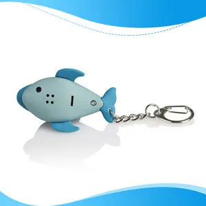 LED Animal Sound Dolphin Shape Keychain Led Keychain