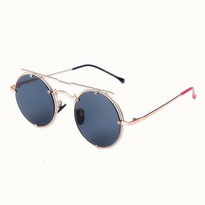 2020 New Arrivals Vintage UV400 Round Metal <b>Sunglasses</b> Steampunk <b>Sunglasses</b> - Product Image 6