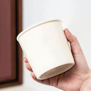 Taza de Cerámica Ecológica con Diseño de Papel, Taza Reutilizable para Capuchino, Logotipo Personalizado para Regalo Promocional, Vajilla Sostenible - Product Image 4