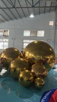 Ballon sphérique gonflable en PVC 2025, ballon miroir suspendu géant pour la décoration, imperméable et durable, couleurs personnalisables