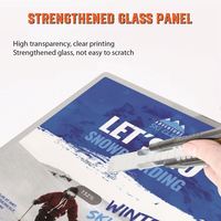 Kotak lampu rangka jepret Led dua sisi iklan kustom kecerahan tinggi