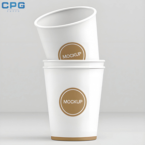 Vasos de Papel Desechables con Logotipo Personalizado, Suministro Directo de Fábrica, 8oz 12oz 16oz, Doble Pared, Resistentes al Calor, para Café - Product Image 1