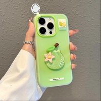 Pêche Pastèque Ananas Fruit Conception Dessin Animé Mignon Femmes étui pour iphone 17 16 15 14 13 12 11 Pro Max Plus 3D Gelée Couvre