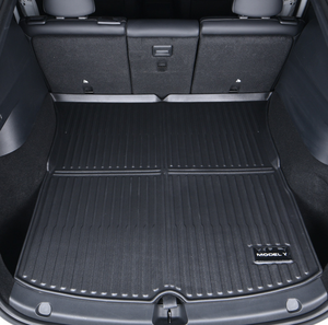 Tapis de coffre avant et arrière pour <span class=keywords><strong>Tesla</strong></span> Model Y, modèle 2022, TPE antidérapant toutes saisons - Product Image 2