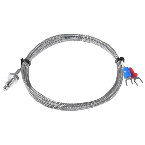 مقياس حرارة DWEL WRNT203 نوع M6 M8 من المصنع، أنواع S/R/B/K/E/J/N/T، مقياس حرارة RTD <span class=keywords><strong>PT100</strong></span> PT1000 PT200 للمواقد والغلايات والمخازن بدقة 0.5 درجة مئوية - Product Image 1