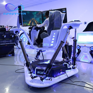 VR lái xe mô phỏng năng động 3 màn hình 6 dofs Arcade lái xe buồng lái mô phỏng đua 1 chỗ ngồi xe trò chơi máy công viên giải trí - Product Image 2