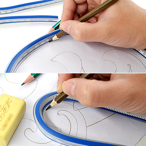 Linh hoạt uốn đo lường cai trị nghệ thuật vẽ Tranh thước đo công cụ linh hoạt đường cong Cai Trị - Product Image 5