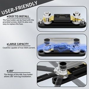 Bloque <span class=keywords><strong>de</strong></span> Distribución <span class=keywords><strong>de</strong></span> Energía, Terminal <span class=keywords><strong>de</strong></span> Batería <span class=keywords><strong>de</strong></span> Alta Resistencia, Barra <span class=keywords><strong>de</strong></span> Distribución, <span class=keywords><strong>Caja</strong></span> <span class=keywords><strong>de</strong></span> <span class=keywords><strong>Fusibles</strong></span> <span class=keywords><strong>de</strong></span> 12 Voltios, Portafusibles <span class=keywords><strong>de</strong></span> Audio para Automóvil <span class=keywords><strong>de</strong></span> <span class=keywords><strong>2</strong></span> <span class=keywords><strong>Polos</strong></span>, Tipo ANL, 300 Amperios - Product Image 3